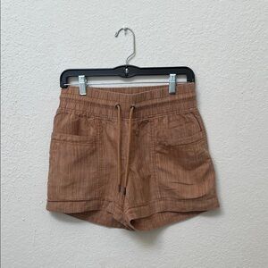 Athleta Cabo Linen Textured 4” Shorts